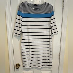 Saint James Brenton Striped Form Fitting Nautical Dress